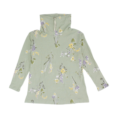 Green Floral Blouse