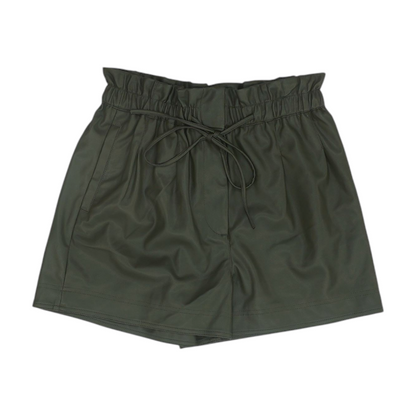 Black Solid Chino Shorts