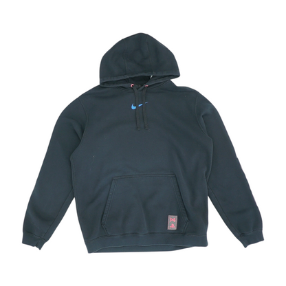 Black Solid Hoodie Pullover