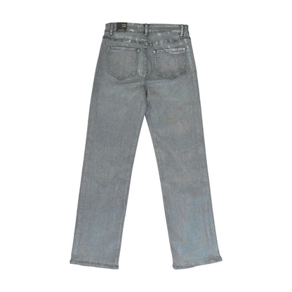 Gray Solid Slim Jeans
