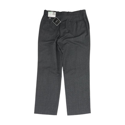 Gray Striped Regular Pants