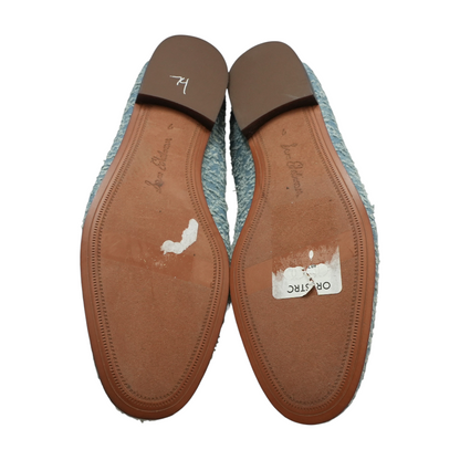 Blue Slip-On Flats