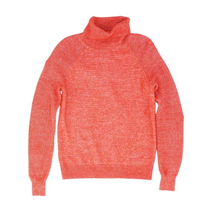 Red Solid Turtleneck Sweater