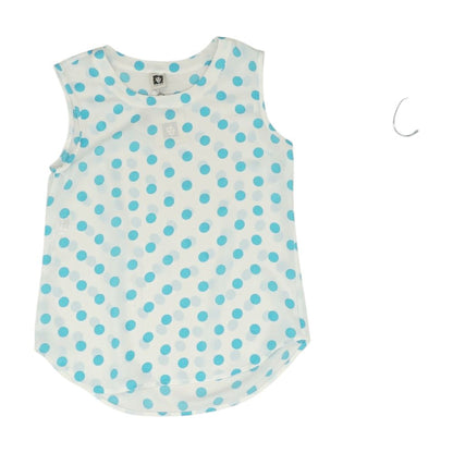 White Polka Dot Knit Top