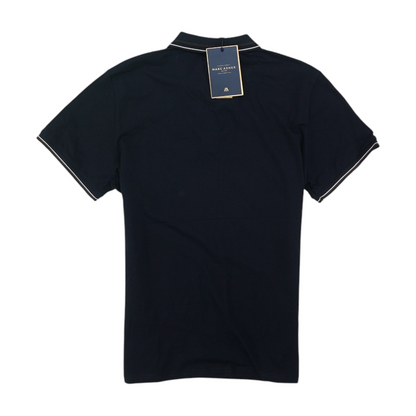 Navy Solid Short Sleeve Polo
