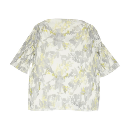 White Floral Blouse