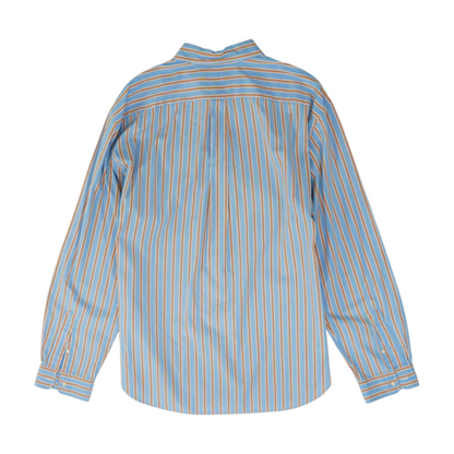 Blue Striped Long Sleeve Button Down