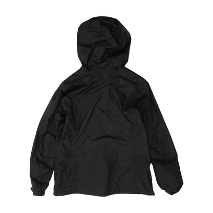 Black Solid Rain Jacket