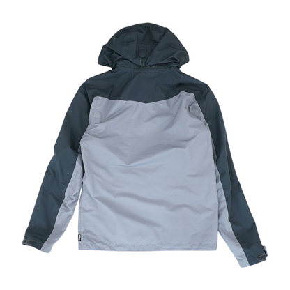 Gray Color Block Rain Jacket