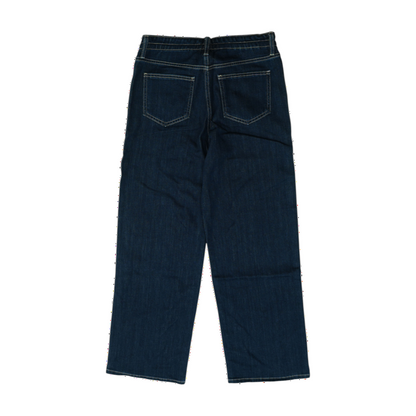 Navy Wide Leg Jeans