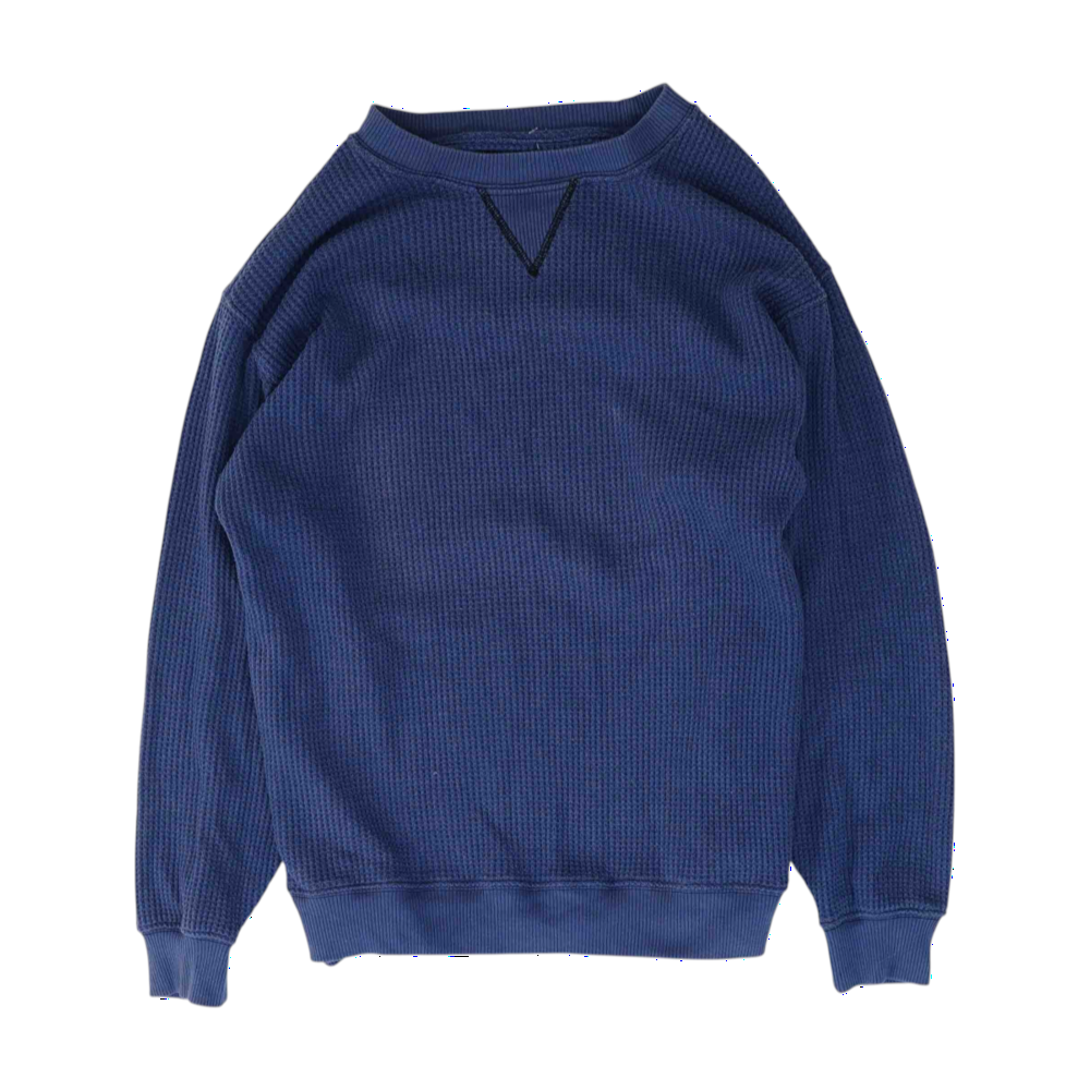 Blue Solid Sweatshirt Pullover