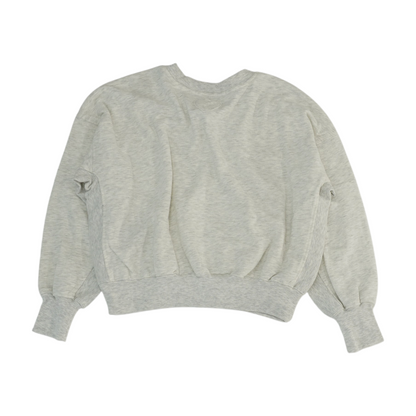 Gray Solid Sweatshirt Pullover