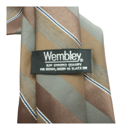 Brown Striped Neck Tie