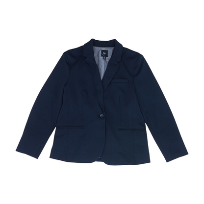 Blue Solid Blazer