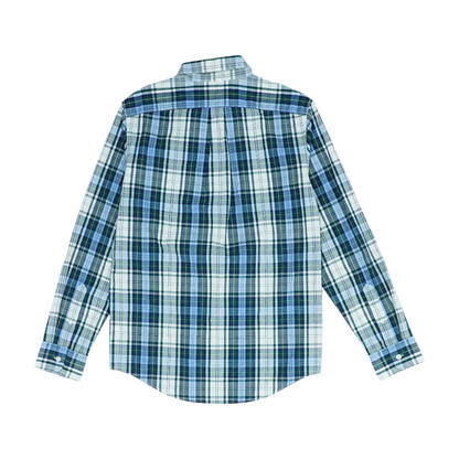 Multi Plaid Long Sleeve Button Down