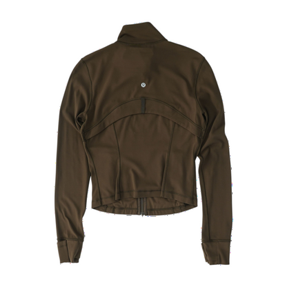 Brown Solid Active Jacket