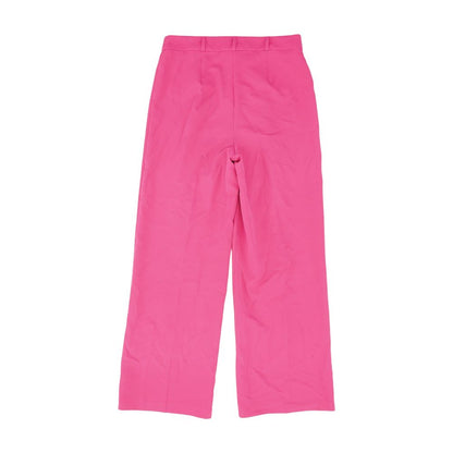 Pink Solid Dress Pants
