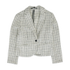 Cream Print Blazer