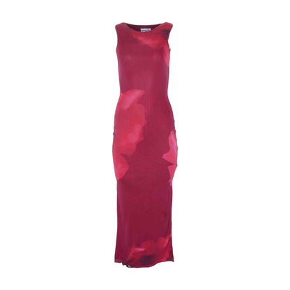Red Floral Maxi Dress
