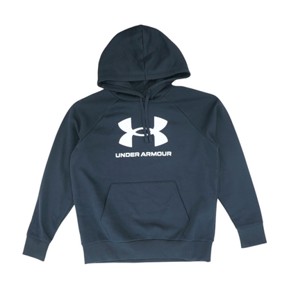 Black Solid Hoodie Pullover