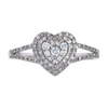 1/5 ctw 10K White Gold Lab Grown Diamond Fashion Ring