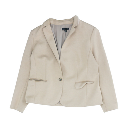 Tan Solid Blazer
