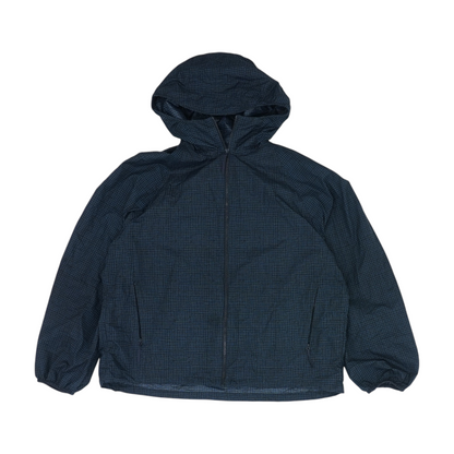 Navy Check Rain Jacket