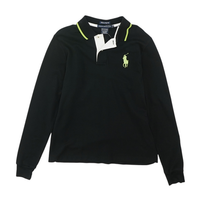 Black Long Sleeve Polo
