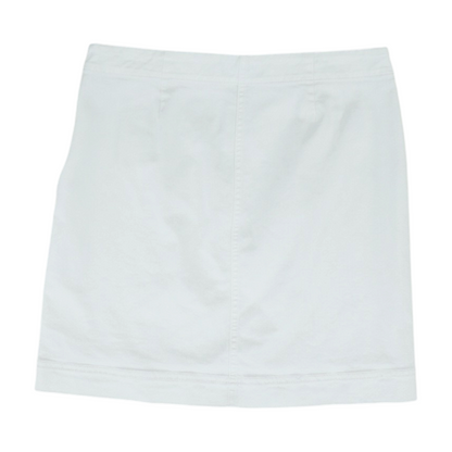 White Petite Mini Skirt