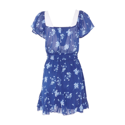 Navy Floral Mini Dress
