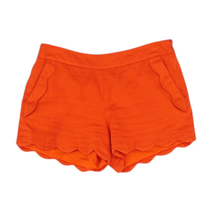 Red Solid Chino Shorts