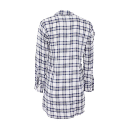 Beige Plaid Mini Dress