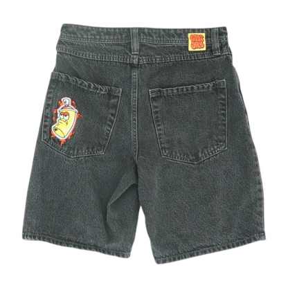 Black Denim Shorts