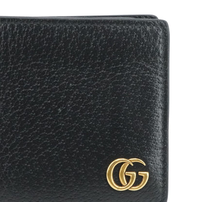 Black GG Marmont Bi-fold Card Case Wallet