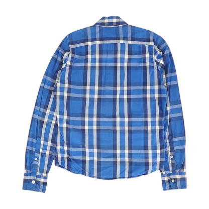 Blue Plaid Long Sleeve Button Down
