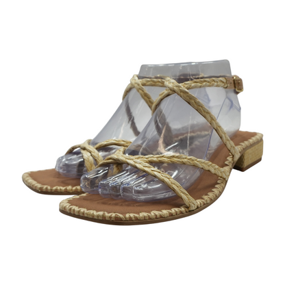 Tan Heeled Sandals