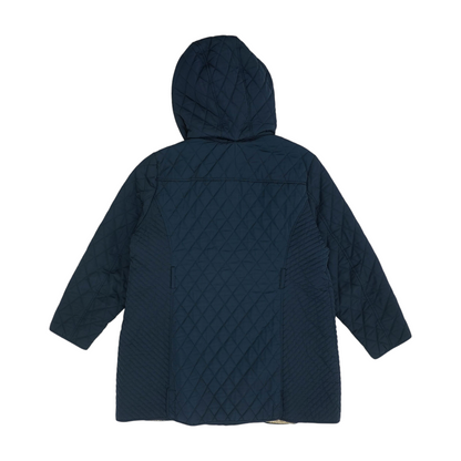 Navy Petite Solid Jacket