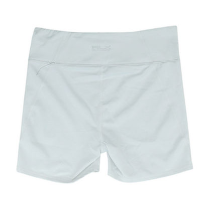 White Solid Active Shorts