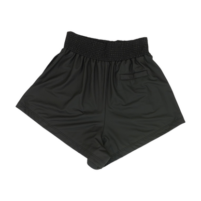 Black Solid Chino Shorts