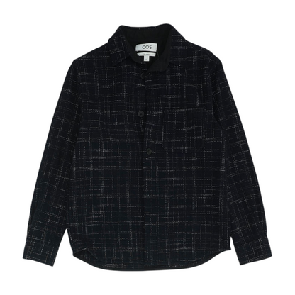 Navy Plaid Flannel Button Down