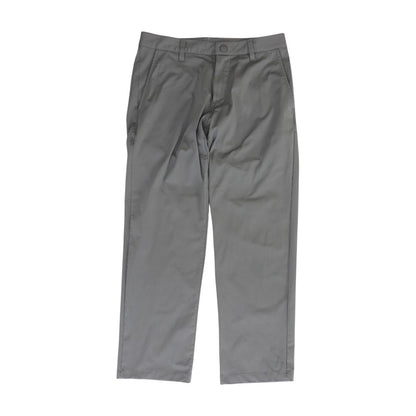 Gray Solid Dress Pants