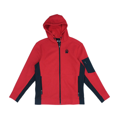 Red Color Block Jacket