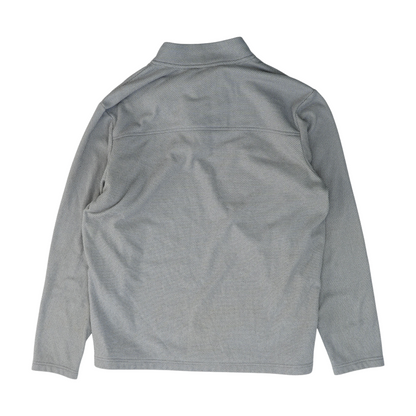 Gray Solid 1/4 Zip Pullover