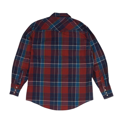 Red Plaid Long Sleeve Button Down