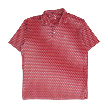 Red Alabama Crimson Tide Graphic Short Sleeve Polo