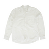 White Solid Long Sleeve Button Down