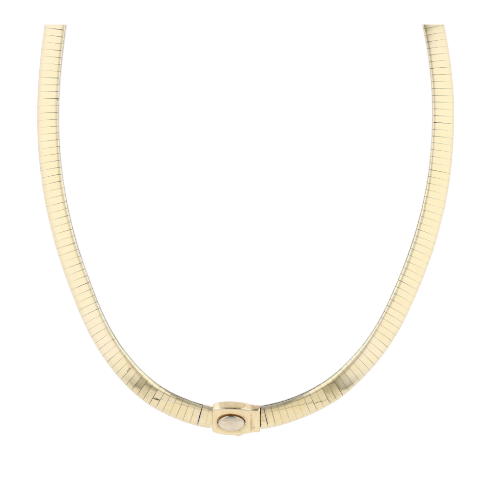 14K Two-Tone Gold Choker Necklace