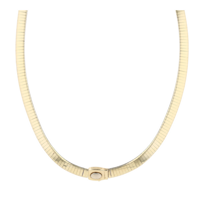 14K Two-Tone Gold Choker Necklace
