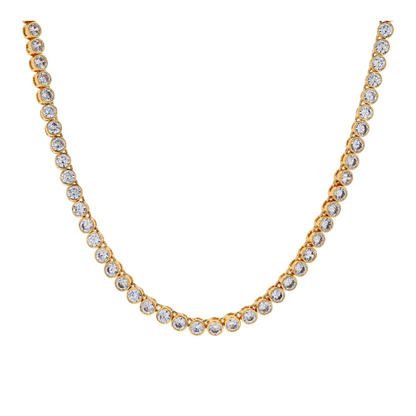 Costume Cubic Zirconia Tennis Necklace