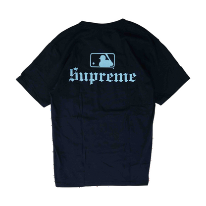 Supreme Navy Solid T-Shirt – Image 2